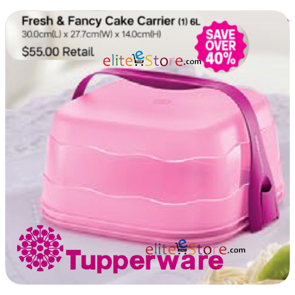 TUPPERWARE fresh and fancy Cake Carrier Bread Container 6L 1~1.5Kg ...