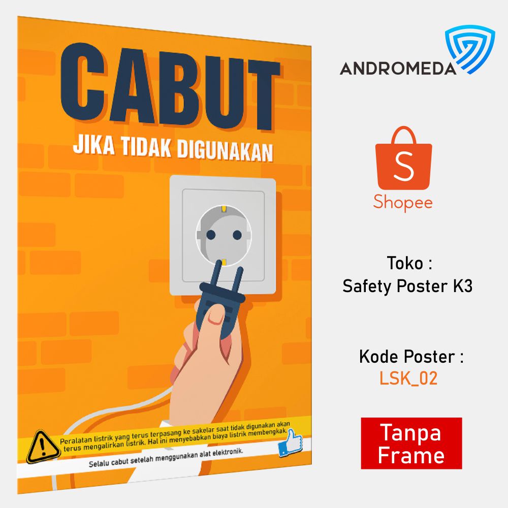 Safety Poster K3: Electrical Security_Budge When Not Used | Shopee ...