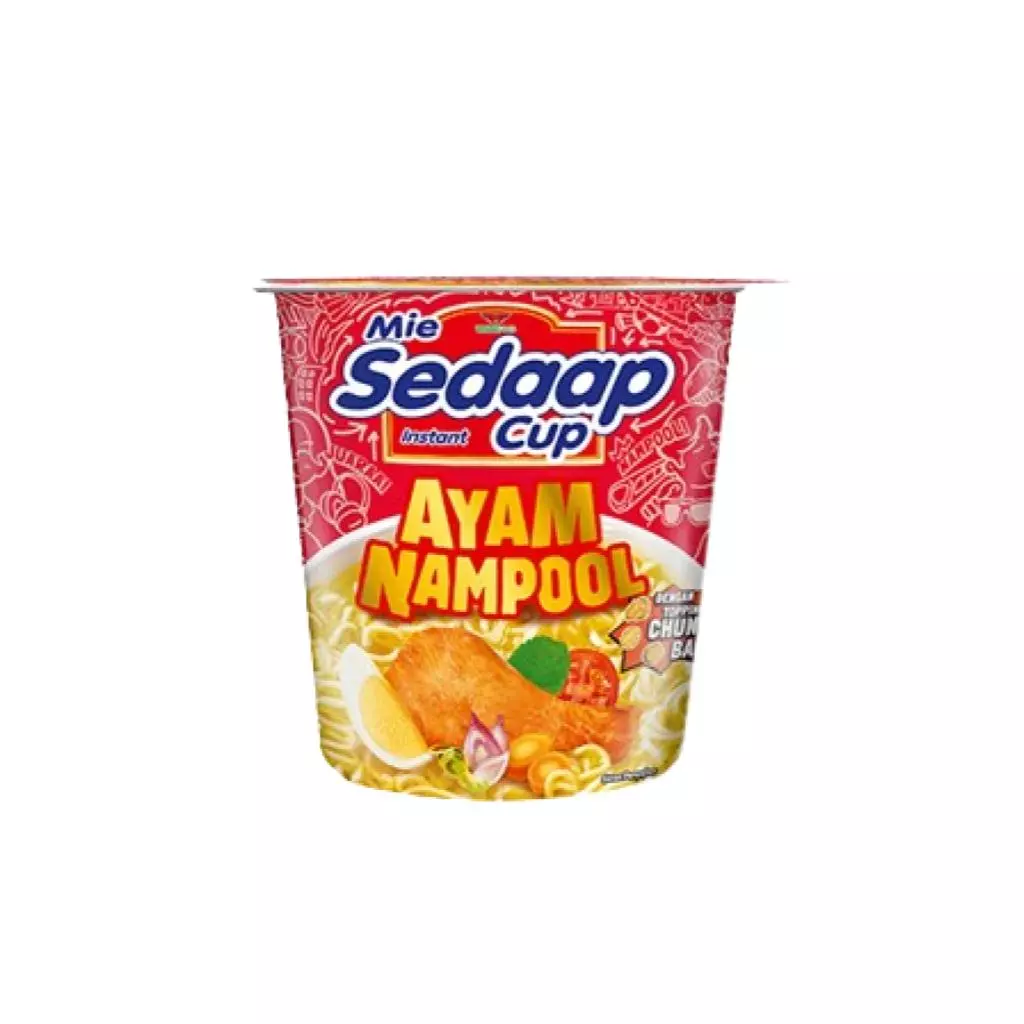 Sedaap Mie Instan Cup Ayam Nampool 75 gr - Gambar 2