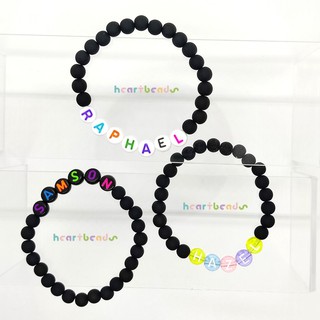 Matte black hot sale bead bracelet