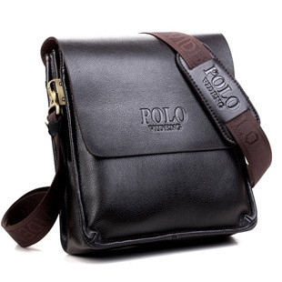 Polo leather sales sling bag