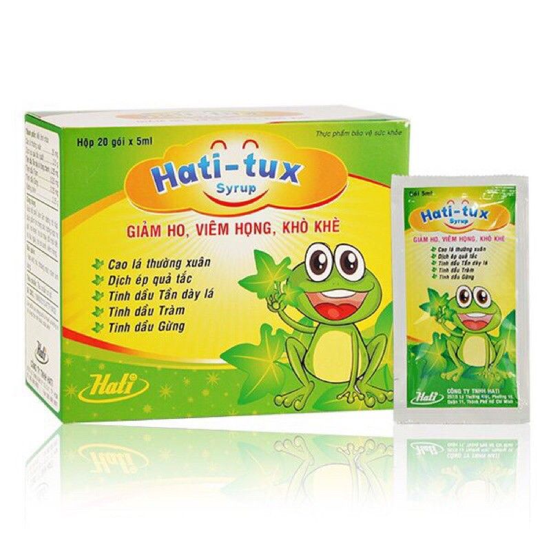 Ho Hatitux Syrup Reduce Cough, Sore Throat, Wheezing (Box Of 20 Packs