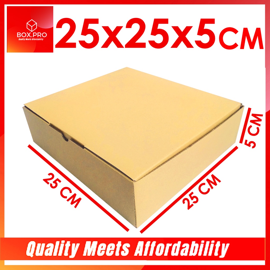 Cardboard Box size 25x25x5 cm (RETAIL) Die Cut Box Packing Box for ...
