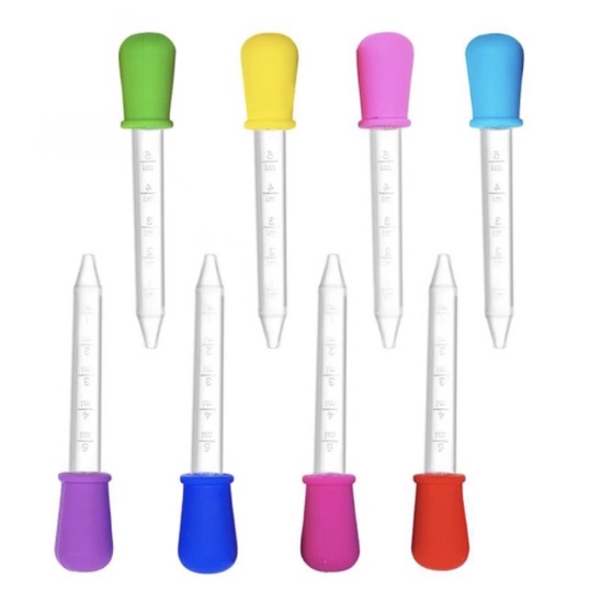 6-pack silicone dropper/drug feeder/drug feeding dropper/baby feeder ...