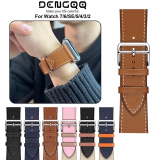 Buy Wholesale China Genuine Leather Replacement Strap For Apple Watch  Leather Band Luxus Series Se 8 7 6 5 38 40 41 42 44 45 49 Mm Wristband & Leather  Loop Watch Strap Original at USD 4.09