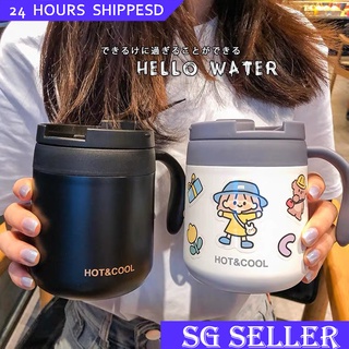 220/300/400ml Stainless Steel Travel Coffee Mug Tea Cup Insulated Double  Wall C Shape Handle Cup Coffee Water Mug - AliExpress