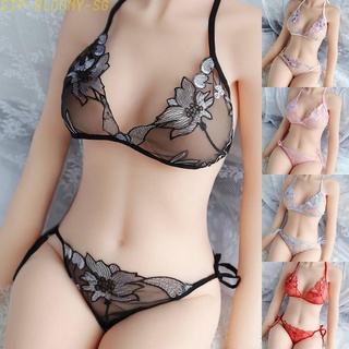 SG seller】Sexy lingerie/lace bra and panties set/sleepwear pajamas/ALA  TREND LOCAL STOCK/bralette/QQ01
