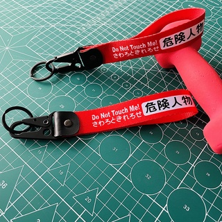 JDM Racing Style Keychain Lanyard Key Strap Tow Sides Thermoprint Nylon Key  Chain Rings Car Motorcycle Keyring Auto Accessories