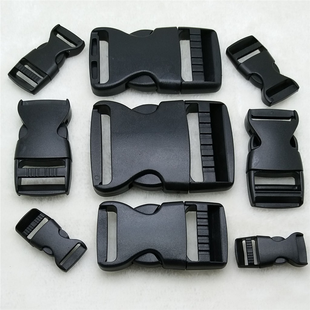 10Pcs 10 15 20 25mm Width Plastic Safety Quick Release Buckles