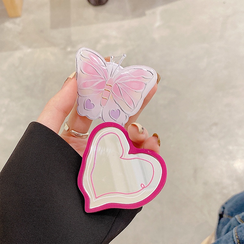 INS VSCO Butterfly Irregular Love Heart Shaped Mobile Phone Stand Phone Grip Socket Desktop Phone Holder Tablet Stand