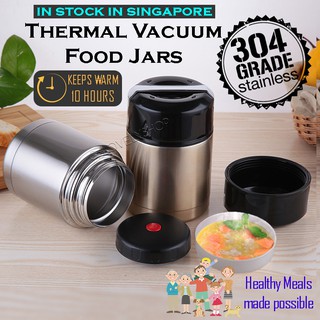 Stainless Steel Stackable Thermal Containers 2-Tier Double Wall Vacuum  Insulated Food Jar Thermos For Hot