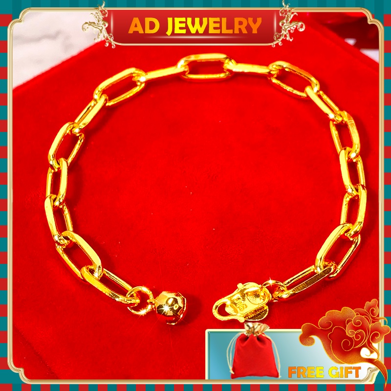 jewellery emas cop 916 gold bracelet kids bracelet gold bracelet gelang tangan bracelets charms cute bracelet  emas kore