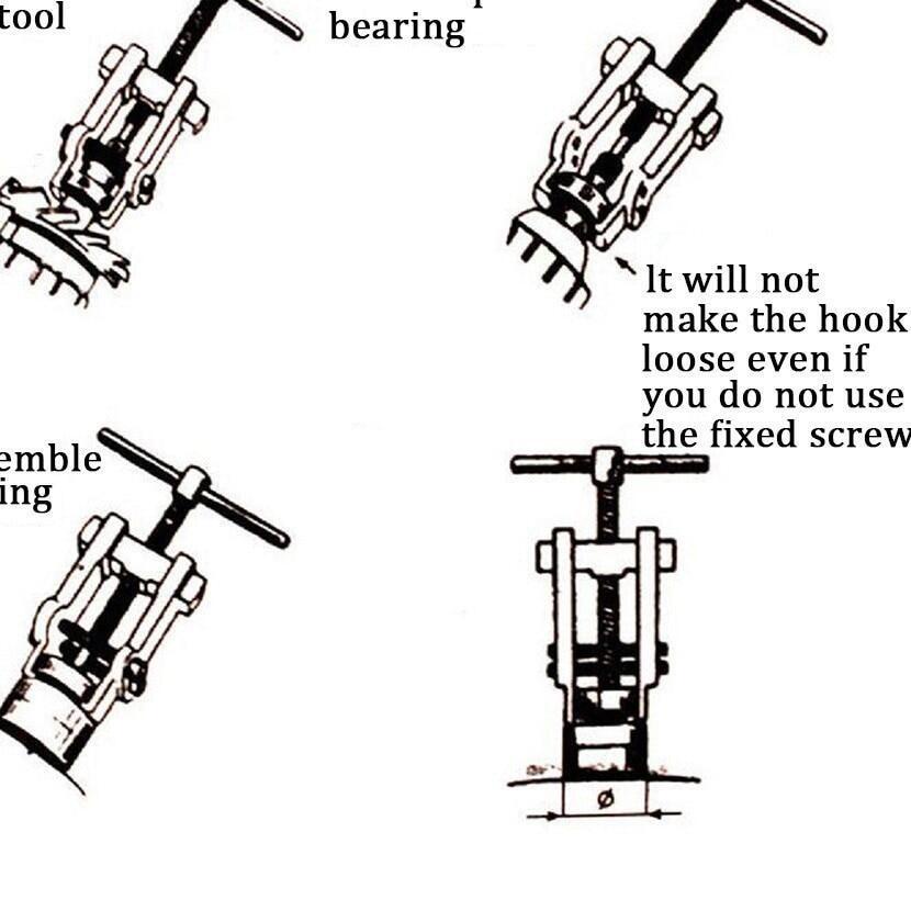 !! 7.7mm AB1 35 X 45MM AB2 40 X 80MM Bearing Puller Bearing Puller ...