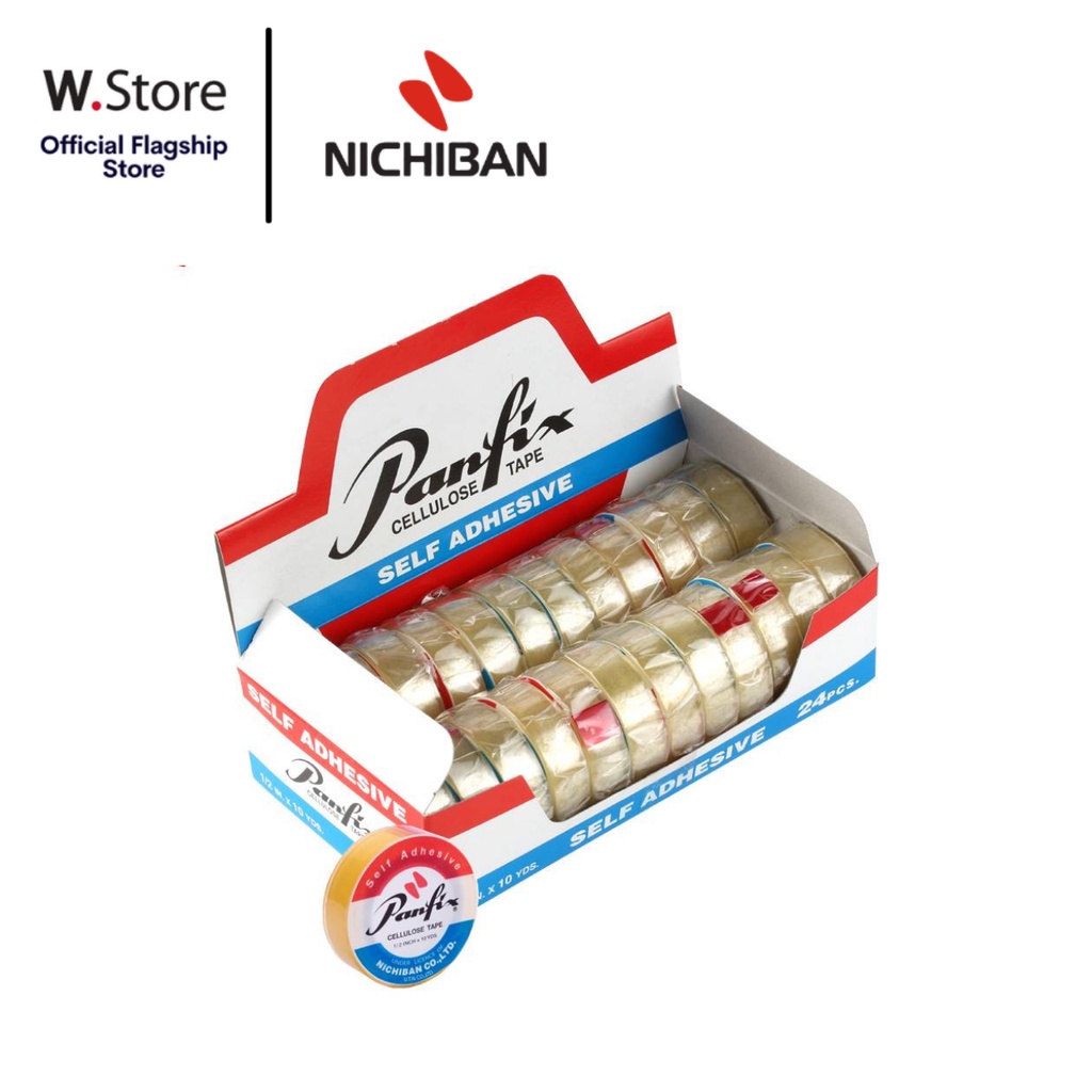 Nichiban Panfix Cellulose Tape - 12MM x 10YDS (24PCS) | Shopee Singapore