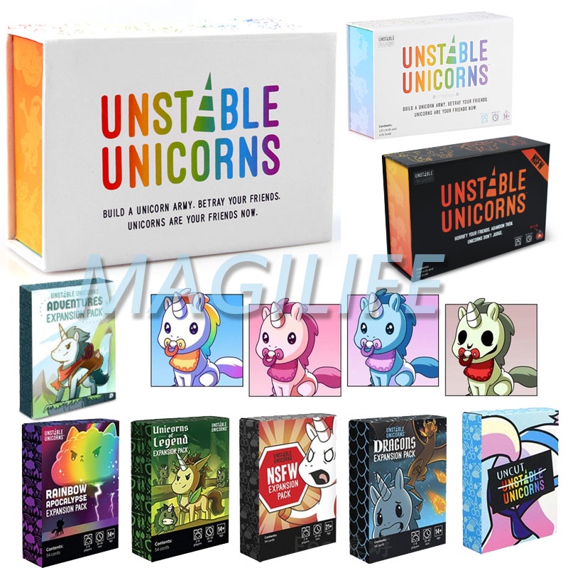 Unstable Unicorns Adventures Expansion Pack - Designed to be Added to Your  Unstable Unicorns Card Game