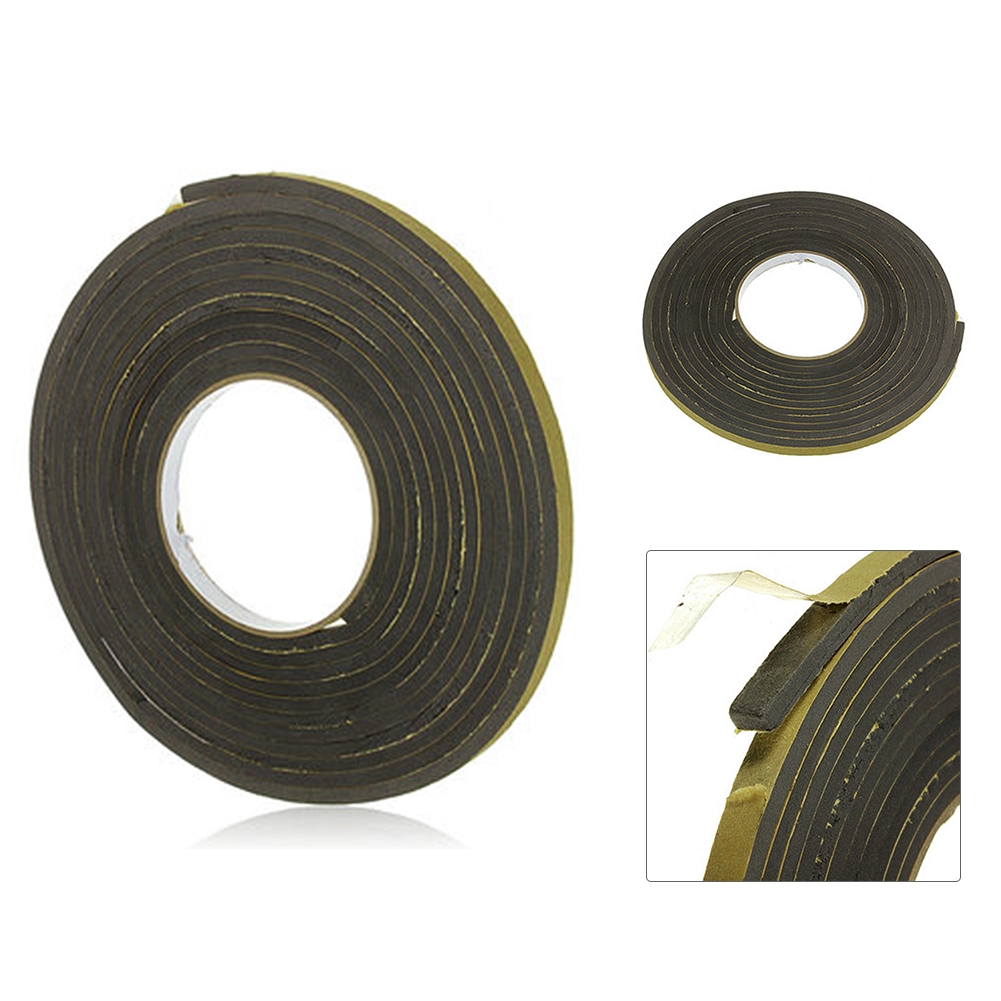 1Roll 5M Single Sided Self Adhesive Sponge Strip Window Door Seal Foam