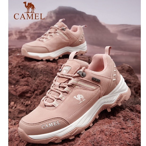 CAMEL women s outdoor non slip thick soled hiking shoes water repellent shoes Shopee Singapore