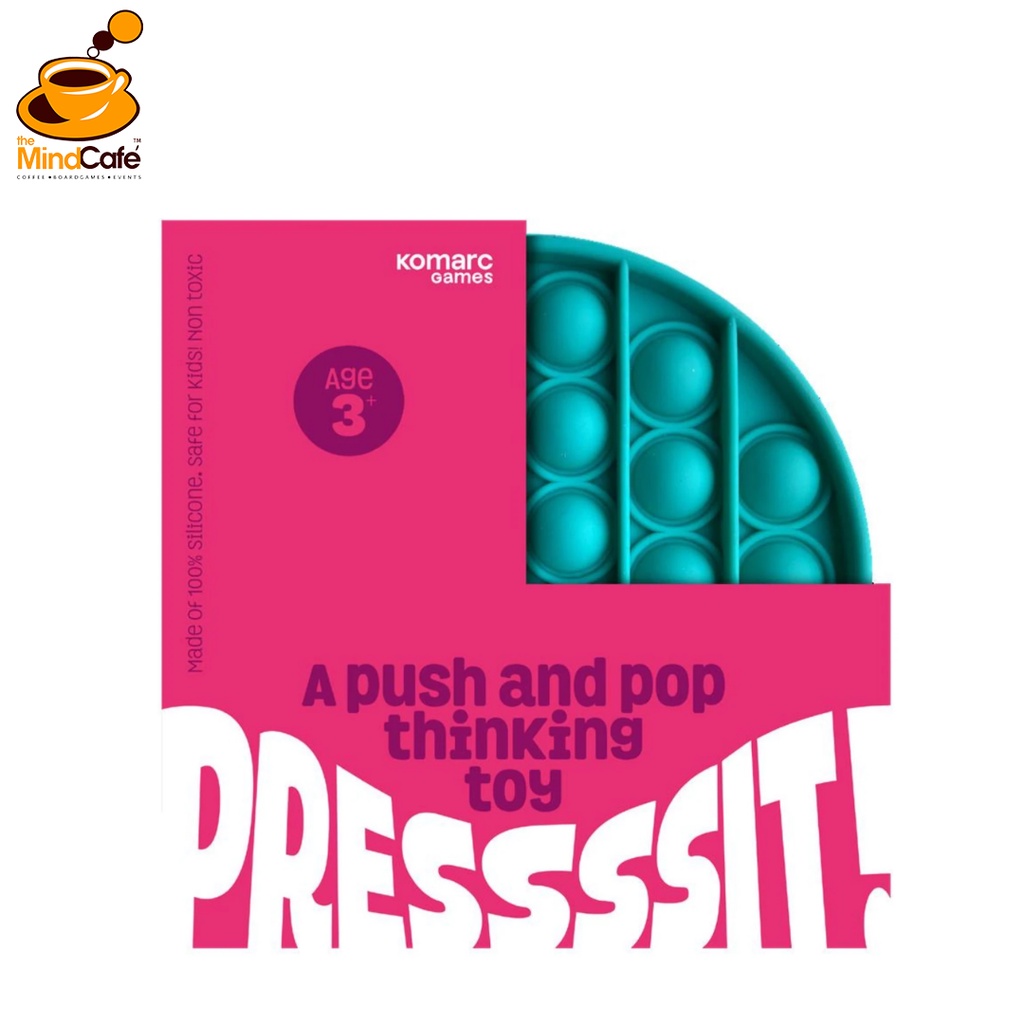 [The Mind Cafe] Pressssit! Fidget Push-n-Pop Toy (Teal) | Shopee Singapore