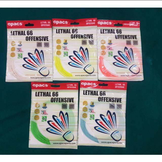 Apacs Lethal 66 Offensive badminton strings | Shopee Singapore