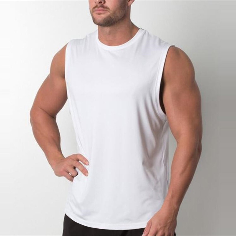 Brand New Plain Tank Top Men Bodybuilding singlet Gyms Stringer Sleeveless Blank Fitness Clothing Sportwear Muscle tops