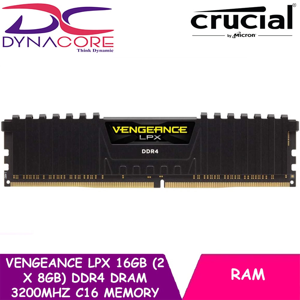 DYNACORE - Corsair VENGEANCE LPX 16GB (2 x 8GB) DDR4 DRAM 3200MHz