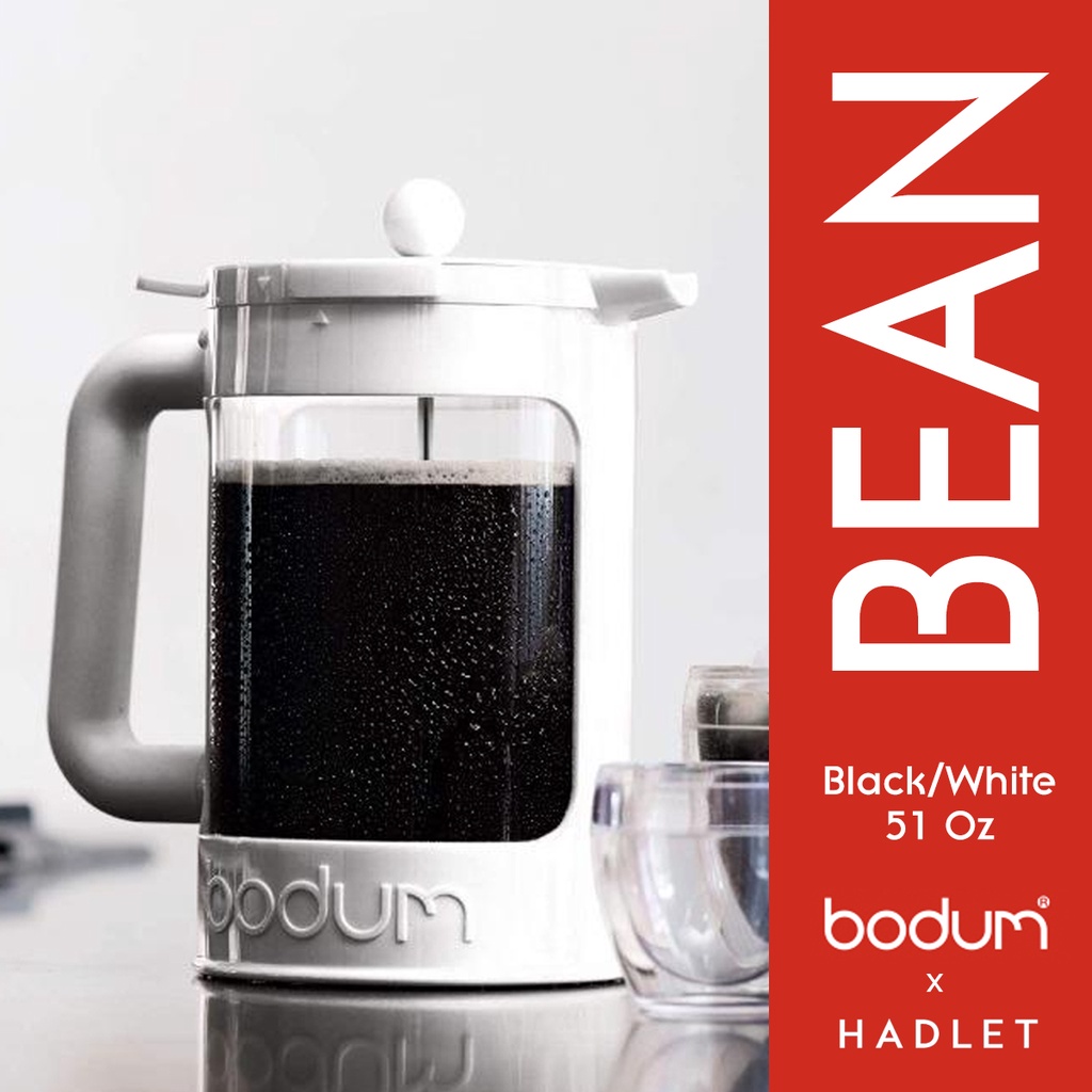 Bodum BEAN Cold Brew Coffee Maker 51 Oz 1.5L White Black Shopee Singapore