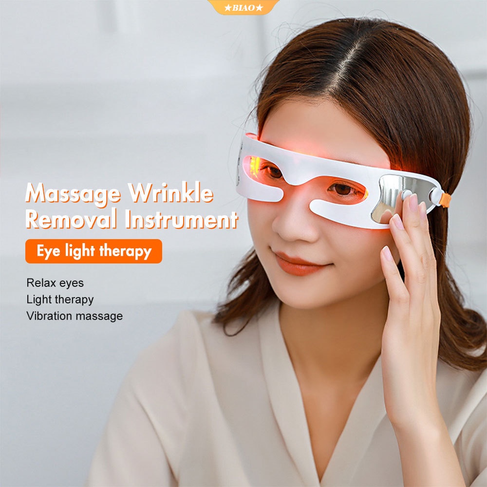 Beauty 3D LED Light Therapy Eyes Mask Massager Heating SPA Vibration