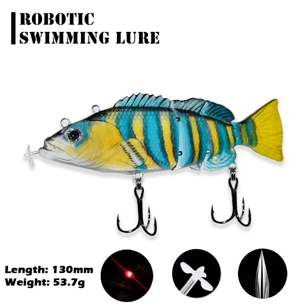 Rechargeable Robotic Swimming Fishing Lure Electric Wobbler Bait