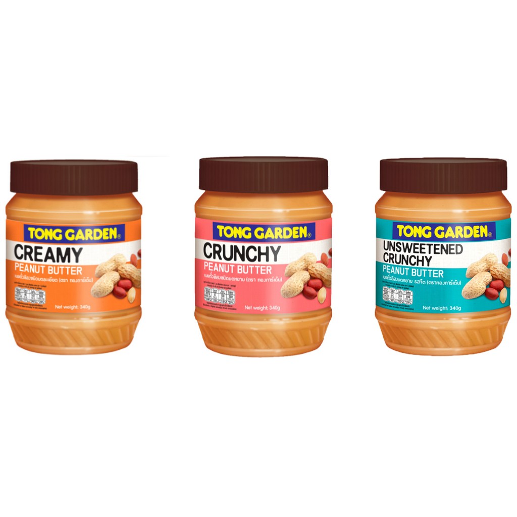 Tong Garden Crunchy / Creamy / Unsweetened Crunchy Peanut Butter