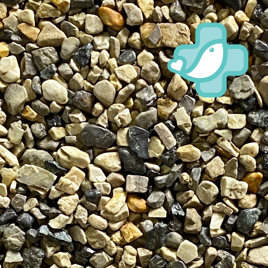 MERAH Aquarium Stone 1kg (5mm-10mm±) Decoration Gravel Sand Black Gray ...