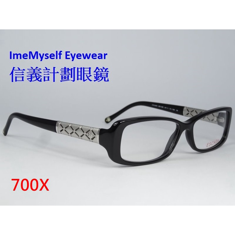 Xinyi Plan Glasses ESCADA Optical VES 122S ItalyMade Rhinestone Rubber Frame Metal Feet Can Be