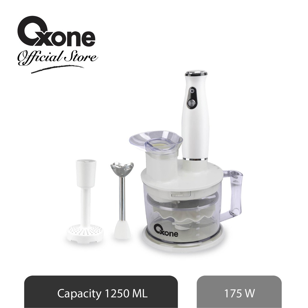 Oxone OX161 Eco Blender & Chopper BPA Free Stainless Steel Blade Original Highquality - Gambar 3