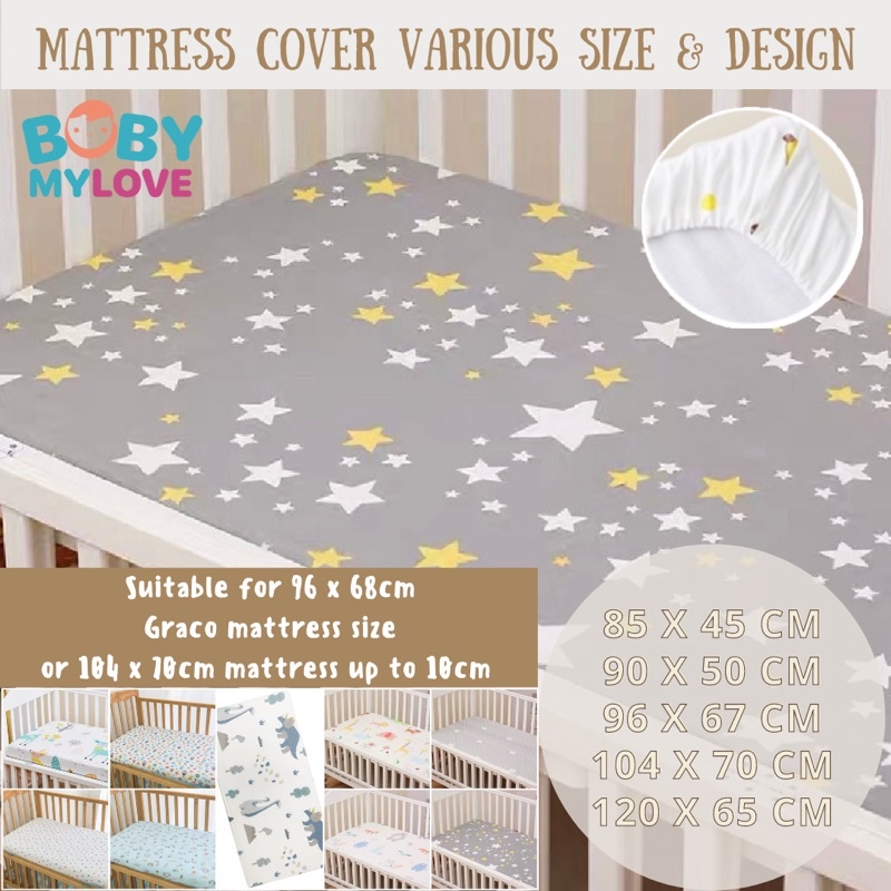 100 Cotton Baby Mattress Cover Baby Cot Fitted Sheet Graco Size
