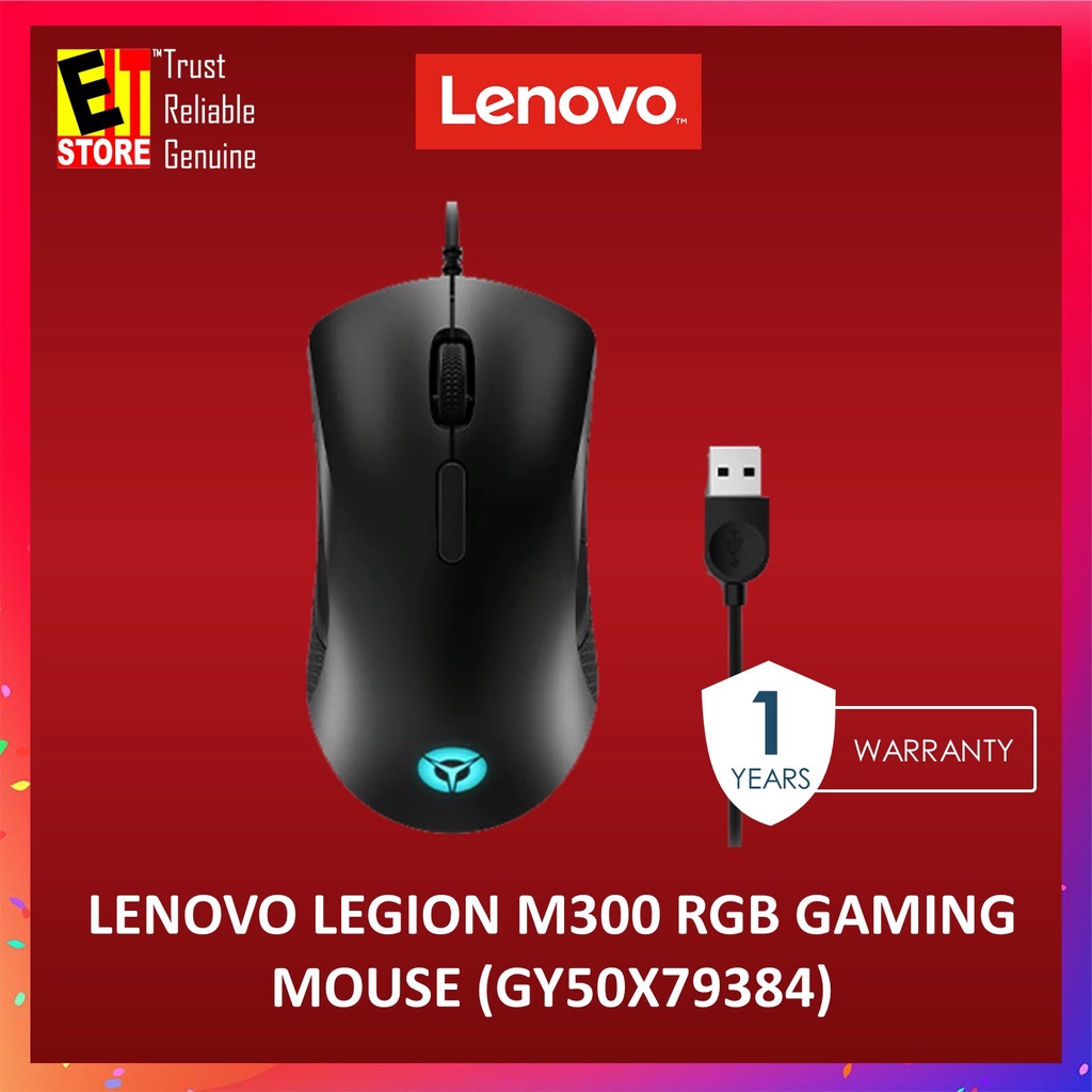 LENOVO LEGION M300 RGB GAMING MOUSE (GY50X79384) | Shopee Singapore