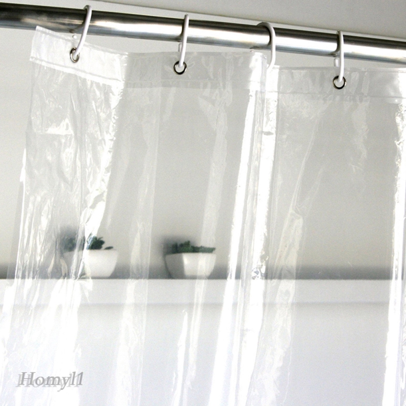 [HOMYL1] Mildew Resistant Anti-Bacterial PEVA Clear Shower Curtain ...