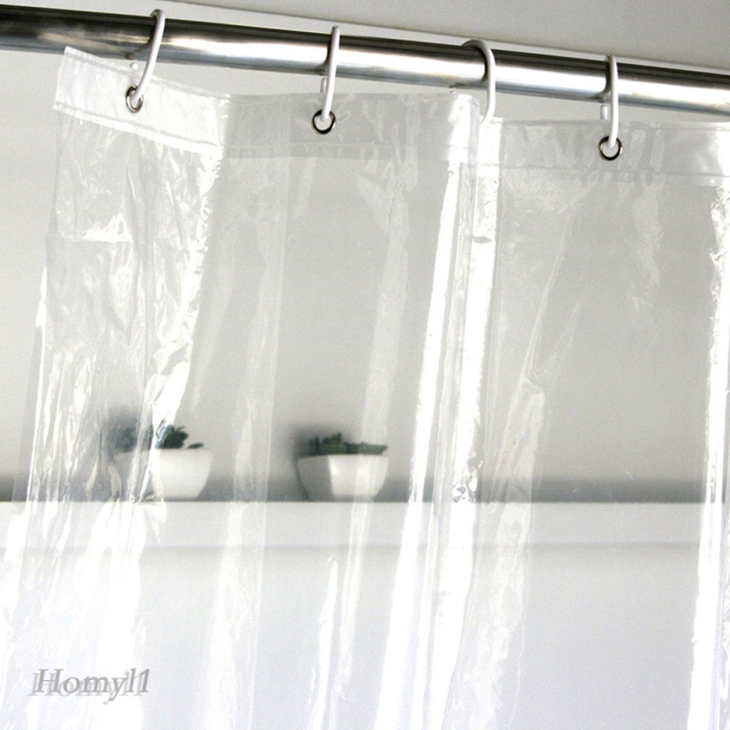 [HOMYL1] Mildew Resistant AntiBacterial PEVA Clear Shower Curtain