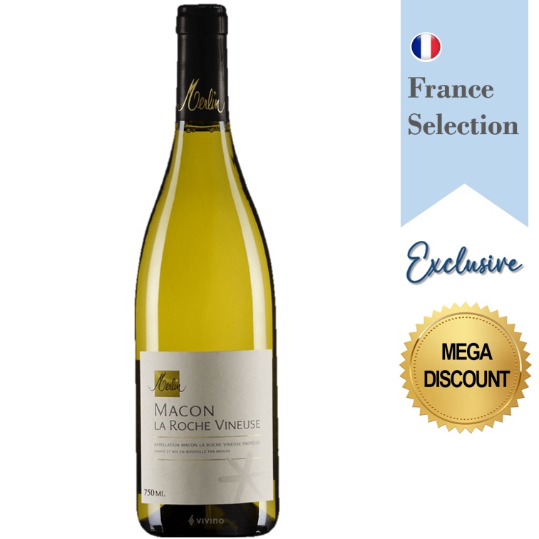 Merlin Macon La Roche Vineuse White Wine 2018 750ml [France] | Shopee ...
