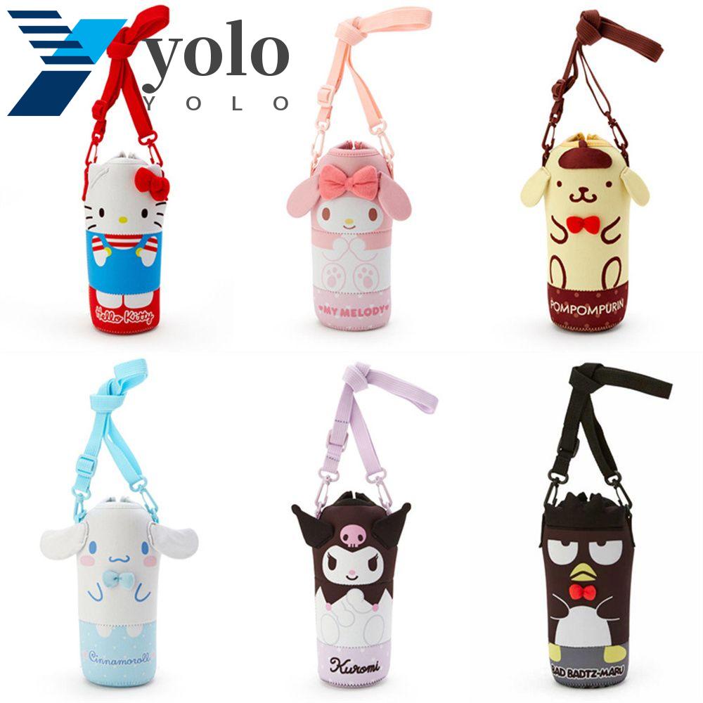 YOLO Crossbody Kettle Bag My Melody Hello KT Kuromi Kids Gifts Bottle Case Water Bottle Bag Water Cup Holder