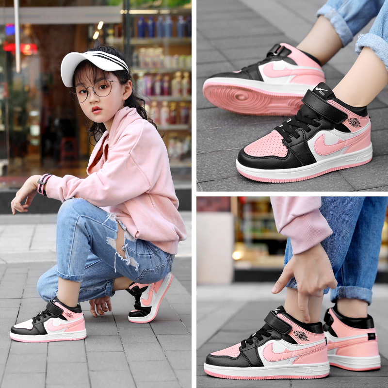 Girls pink basketball on sale shoes