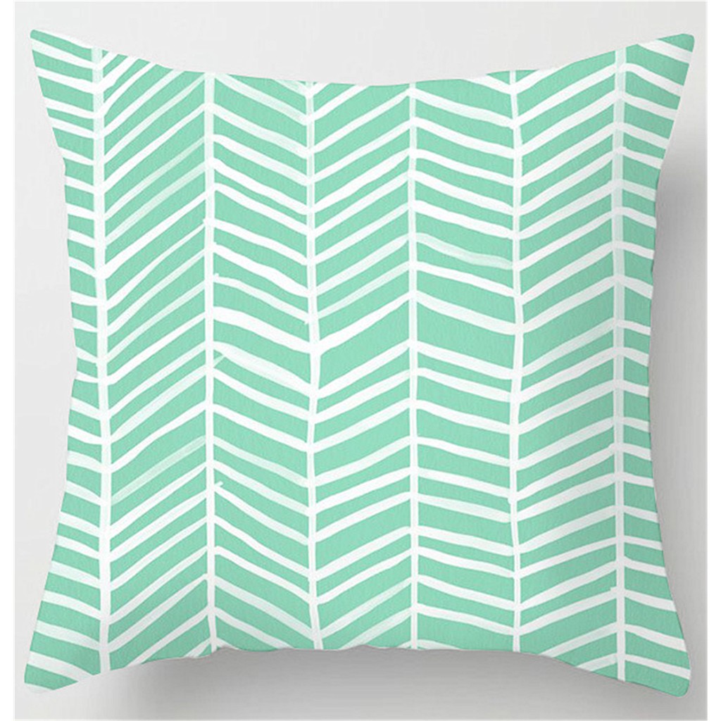 Fresh Mint Green Art Bantal pillowcase40 40 45 45 50 50 60 60.Sofa cushion cover Home cushion pillow