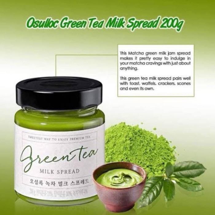 Osulloc Jam Green Tea Milk Spead Jam Tea Green Korea 200gr Shopee