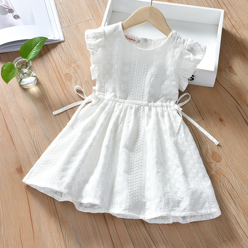 Simple white dress outlet for kids