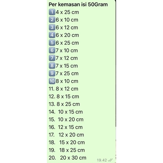 Plastik Opp 50Gram Plastik Aksesoris plastik Kaca Plastik souvenir - Gambar 2