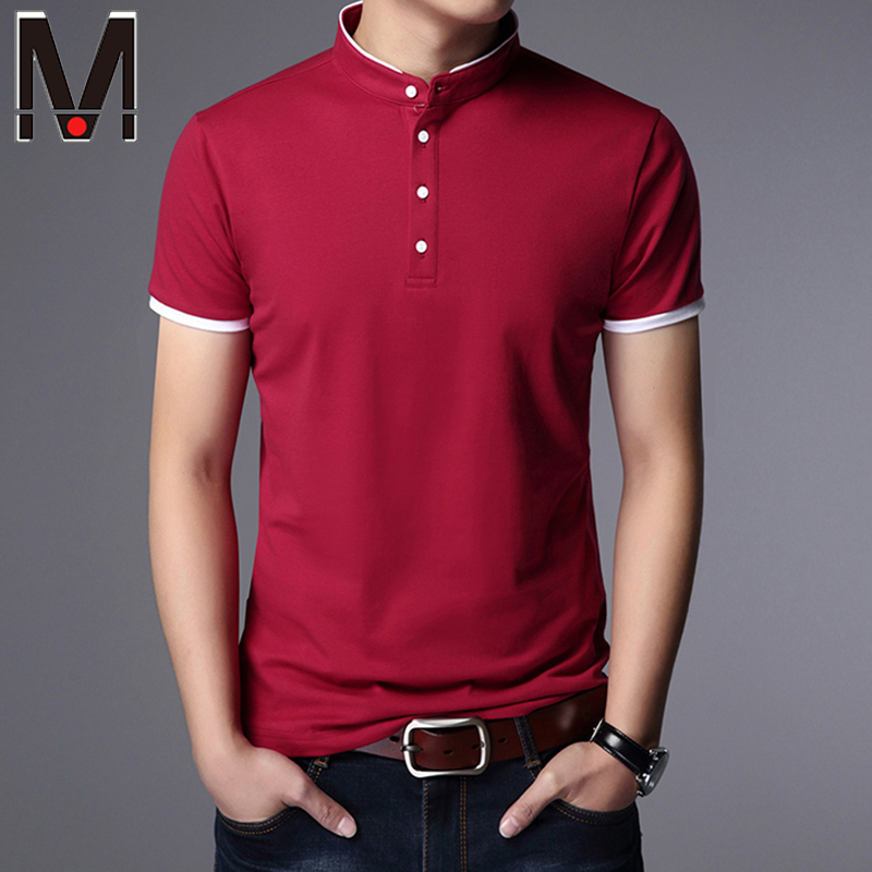 4 Colour 】 Polo Shirt Men Cotton Lapel Collar T Shirt Formal Office ...