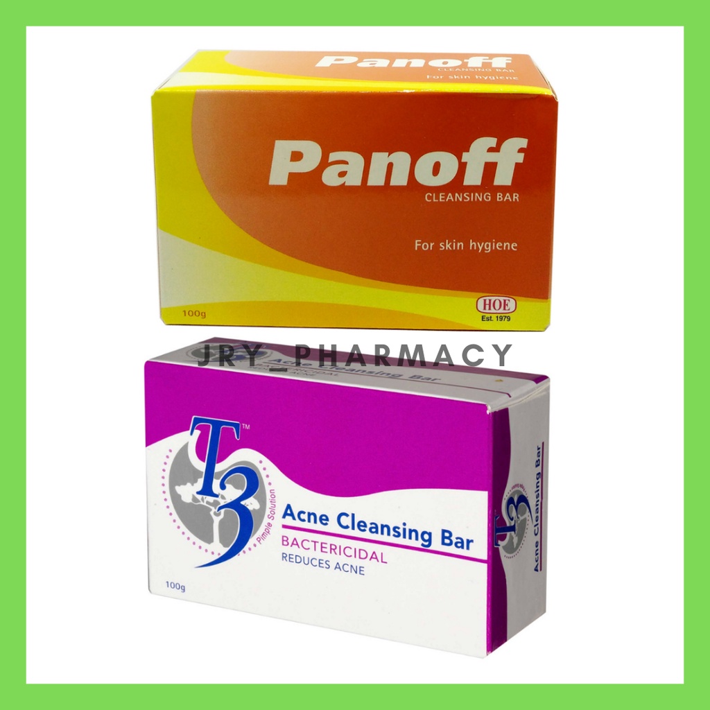 PANOFF CLEANSING BAR ( FOR SKIN HYGIENE) 100G OR T3 ACNE CLEANSING BAR