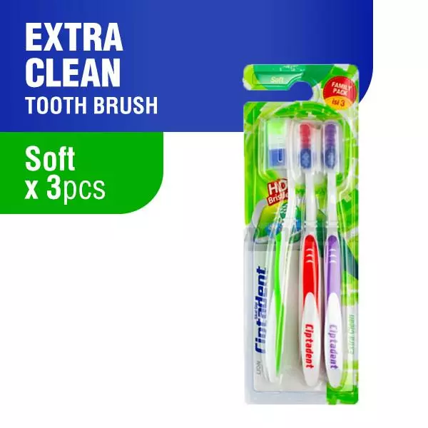 Ciptadent Sikat Gigi Extra Clean Soft Kotak Isi 3 Pcs x2 - Gambar 2