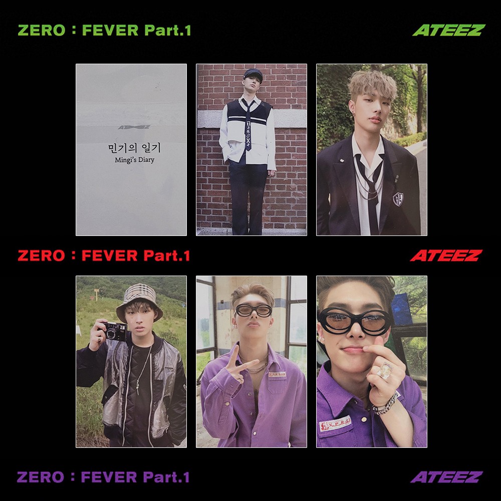 ATEEZ 5th Mini Album - ZERO FEVER Part.1 Mingi Photocard | Shopee