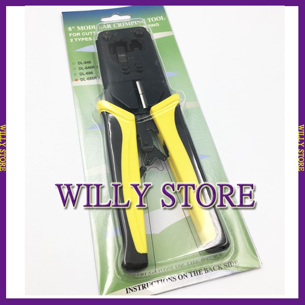 [WILLY STORE] DL-686R Network Cable Joint Crimping Pliers Tool Labor ...