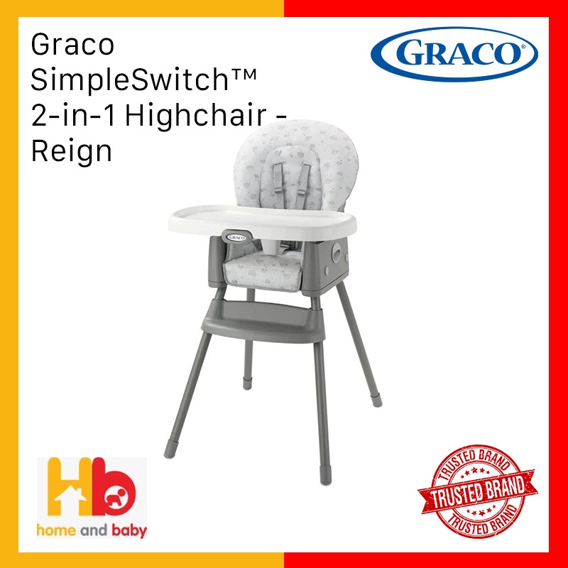 Graco SimpleSwitch 2 in 1 Highchair Reign Shopee Singapore