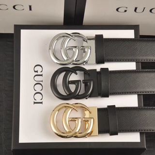 Luxury Men Belts Cowskin Genuine Leather Double G Letter Buckle Designers  Belts For Men Famous Brand Dress Wedding Work Strap